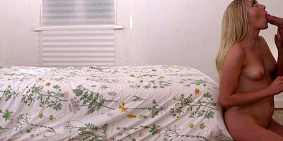 Fucking Glasses: Dakota Bleu spanking during interview