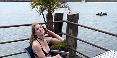 BJ Raw - Blonde hair Octavia Red getting facial