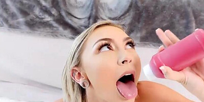 LUBED.com - Erotic Chloe Temple oily teasing