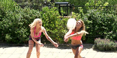 Big Tits in Sport: Tattooed Chanel Preston facial in shorts