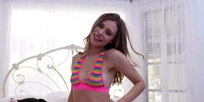 Tiny 4K - Naughty Anya Olsen rides dildo