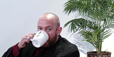 Big Tits at Work - Inked Jessica Nyx fingering cock sucking