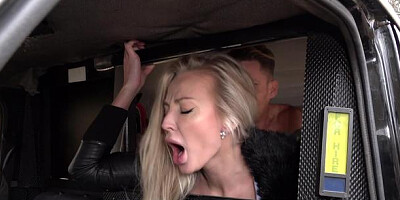 FemaleFakeTaxi: European blonde hair Kayla Green ass pounding