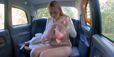 FakeTaxi: Busty Sandra Sweet creampie ass fucking