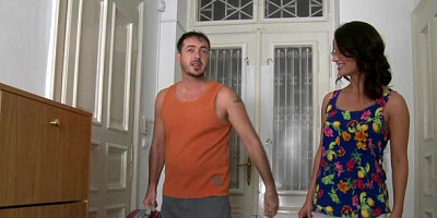 MikesApartment: Brunette Madlin Moon cum in pussy