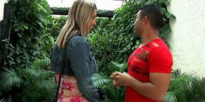 RoundAndBrown: Lala Alexis wearing bikini pickup outdoors