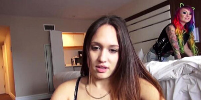 JamesDeen: Slut threesome in hotel