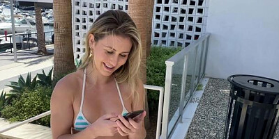 BJ Raw - Brunette Paige Owens tease natural tits