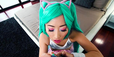 BRAZZERS Exxtra - Ayumu Kase in skirt next to Bill Bailey