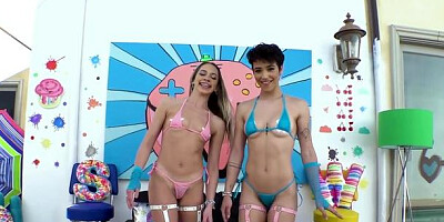 Swallowed - Erotic queen Khloe Kapri sucks balls