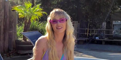 BJ Raw: Blonde haired Lilly Bell finds pleasure in raw sex