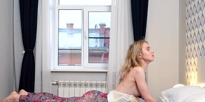 Nubiles - Blonde babe Light Fairy in panties toys action