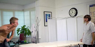 Dirty Masseur: Danny D & Emma Leigh masturbation in office