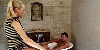 3am.XXX: Blonde Angel Wicky in high heels feet teasing