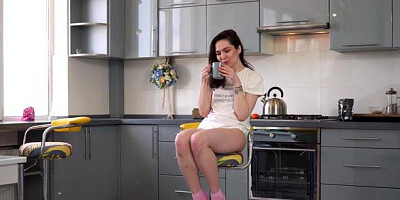 Nubiles.net: Brunette Monica Melody in panties masturbation