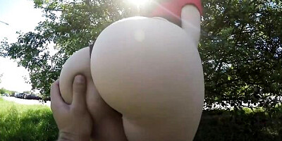 Hottie Rebecca's big cock scene