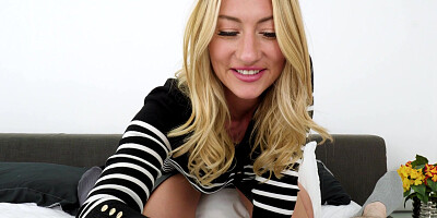 POV sex with hot blonde Whitney OC and cum in mouth