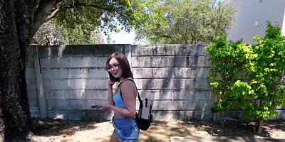 Leana Lovings gets in the van and deepthroats Tyler