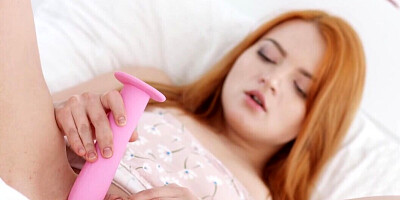 Redhead plays amazingly hot when it comes to hard sex