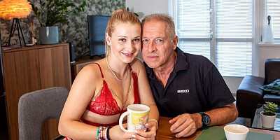 Beauty and the Senior - blowjob video