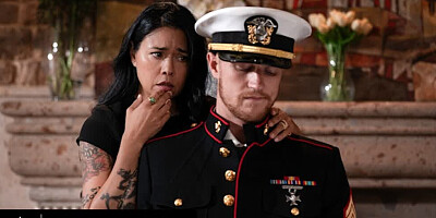 PURE TABOO Lonely Widow Dana Vespoli Wants Stepson To Wear Gone Husband Military Uniform & Fuck Her