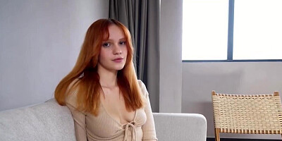 Redheaded babe Verlonis cheating on her bf in point of view