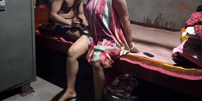 Desi Bhabhi has kept her lover hidden under the bed.