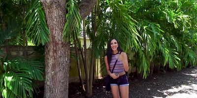 Angelica Cruz gets in the van and deepthroats a BWC