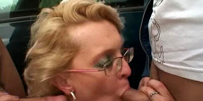 Enticing nympho at grandma sex