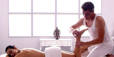 Jessy Jey gets massaged and pleasantly fucked in various positions