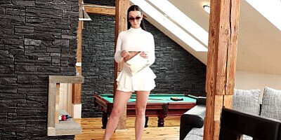 NF Busty - Big Tit Brunette Lady Gang Seduces BF For Sensual BJ and Titty Fuck - S13:E12