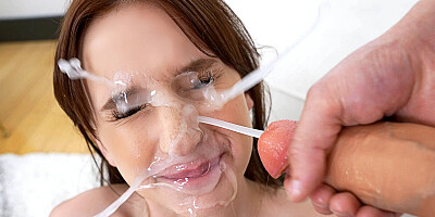 WOW! These Nerds Covered My Face With A Fresh Load!