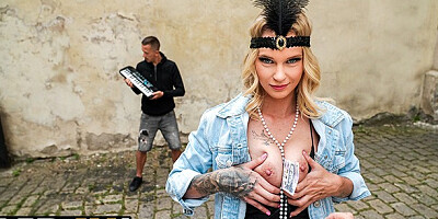 Enchanting Ariela Donovan's czech scene