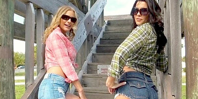 Amatory Brianna Ray and Emily Briar at lingerie scene