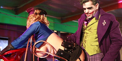 Whorny Films featuring Isis Love and Jenny Hendrix's costume sex scene