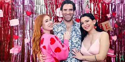 Heavenly Riley Jean and Madison Morgan's double blowjob smut