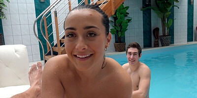 Czech action with amorous sweetie from Hunt4k