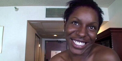 Sweet Blaq Cherry's straight hair video