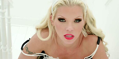 Barbie Sins's silicone tits action by Analized