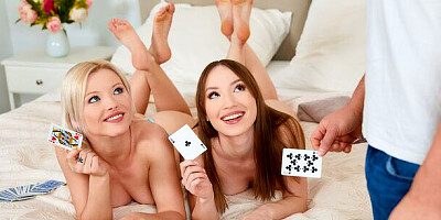 Winning Kate and Zazie's missionary porn