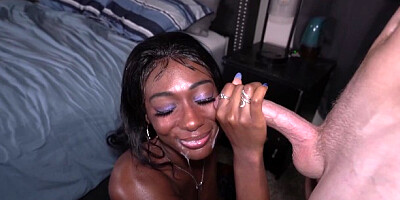 Ember Snow and Paris Love's interracial sex by Raw White Meat