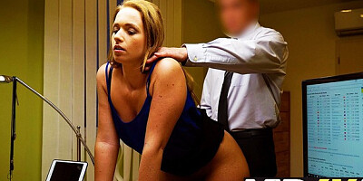 Perfect Nata Lee at office dirt