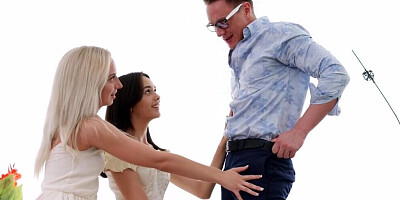 Mutual dick sharing hardcore fantasy for two teens