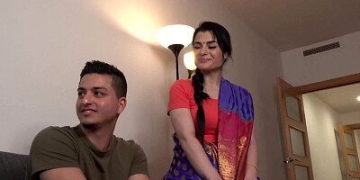 Indian girl ends up banging the friend of her stepbro