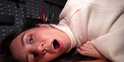 Petite Russian Katty West public pick up POV blowjob hardcore fuck with big dick