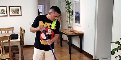 I Surprise my Stepbrother on me in the Bathroom my Stepfather almost discovers us Fucking