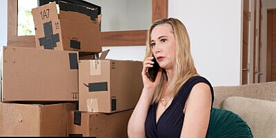 Gorgeous Stepmom Rewards Stepson With Hardcore Pounding For Helping Her With Her Business - PervMom