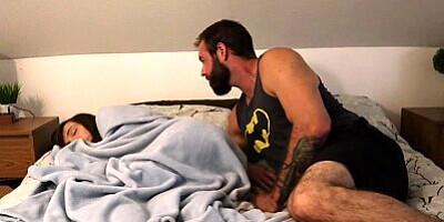 Unplanned Sex between Stepmom and Stepson. Sharing a bed with Stepmom.