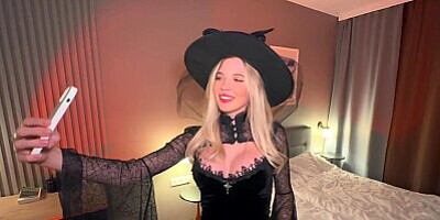 the witch was fucked hard and got the biggest cumshot on her face after facefuck Anastangel