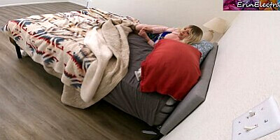 Sexy MILF shares her bed with her step son